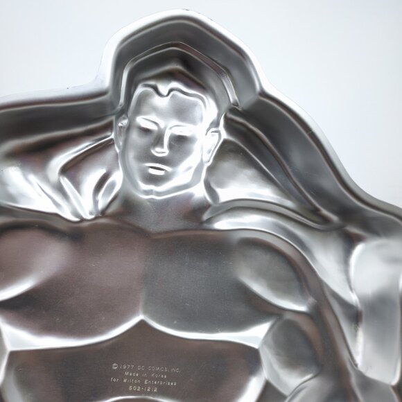 VTG 1977 Wilton Superman Cake Pan DC Comics Superhero 502-1212‎ Baking Mold - Picture 5 of 7